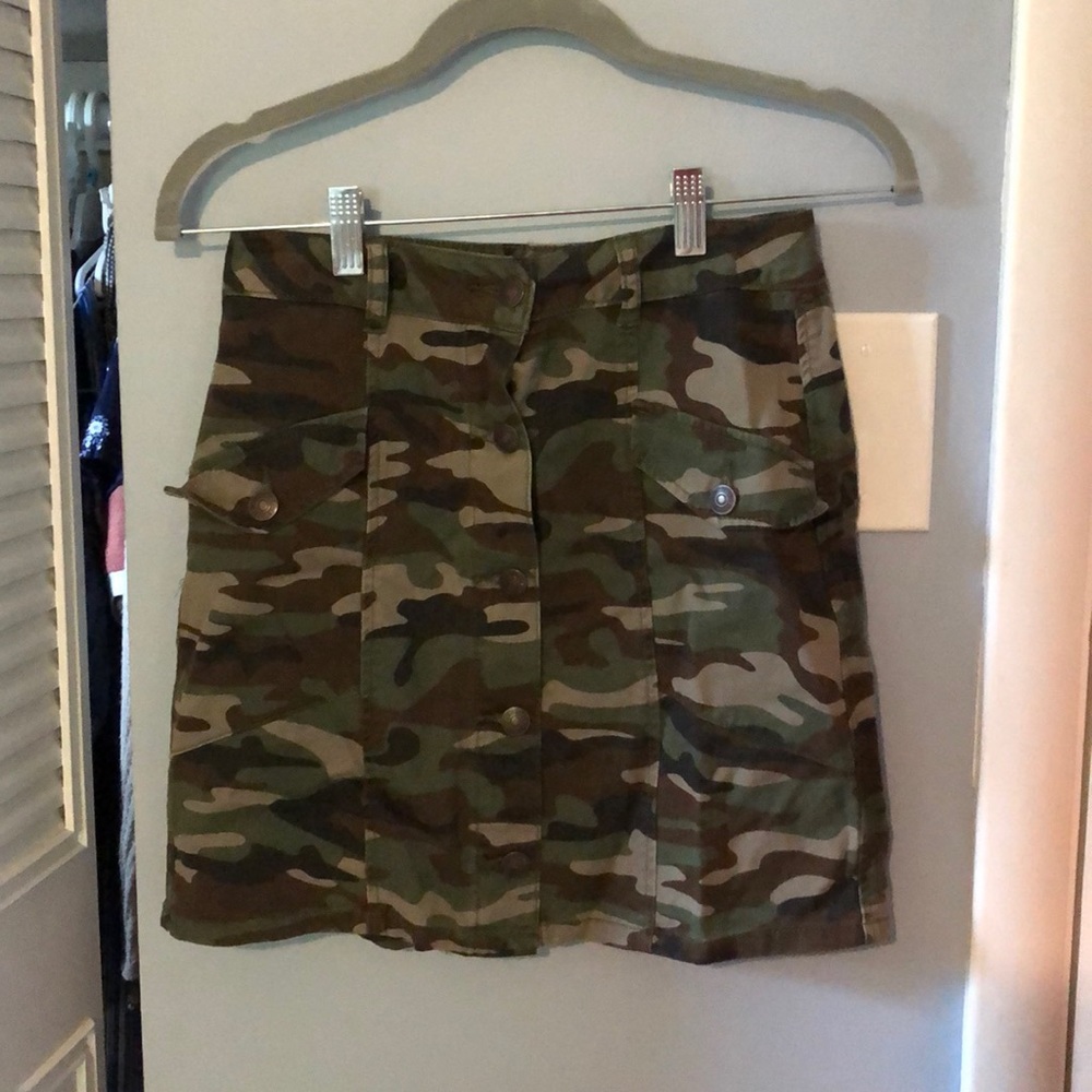 Camo Jean Skirt